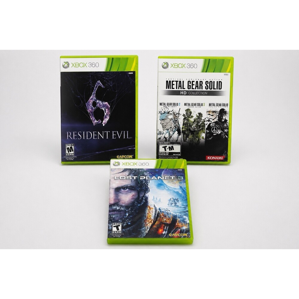 Xbox 360 Game Lot Resident Evil 6 MGS HD Lost Planet 3